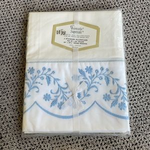 New Vintage Embroidered standard pillowcases